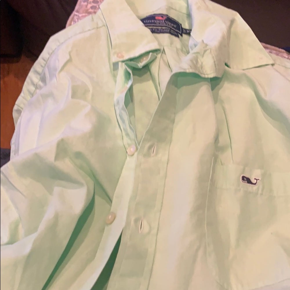 Slim fit tucker shirt green